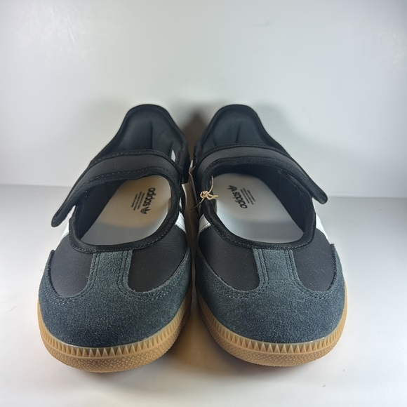 Adidas Samba Black White Velcro Women’s Size 7 Sneakers Mary Jane Shoes - Picture 3 of 12